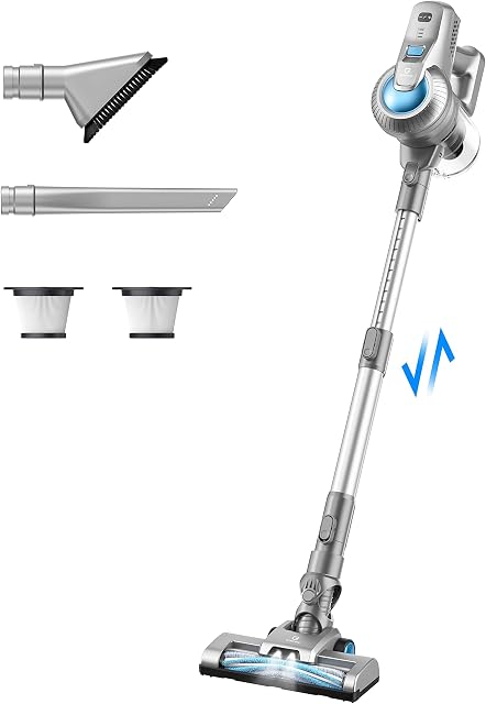 Greenote Cordless Vacuum Cleaner, 12000PA Super Lightweight Vacuum 3 in 1, 30 Mins Runtime, Quiet Stick Vacuum with Dual Brushless Motor LED Headlight, Handheld Vacuum for Pet Hair