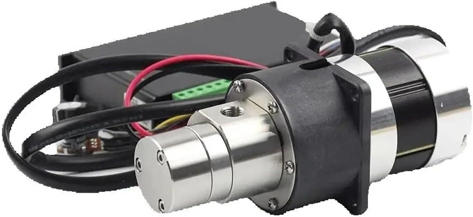 KXIWLUFV Sewage/Effluent Pumps Electric Gear Pump DC 24V Brushless Motor High Pressure Stainless Steel Magnetic Drive 100℃ Viscous Fluid