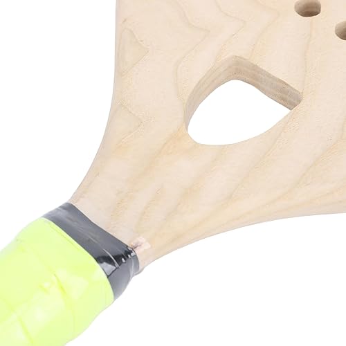 Miniatura 9 de Drfeify Raqueta de tenis de playa, raqueta antideslizante de roble rojo, raqueta de tenis de playa ligera para un mejor control