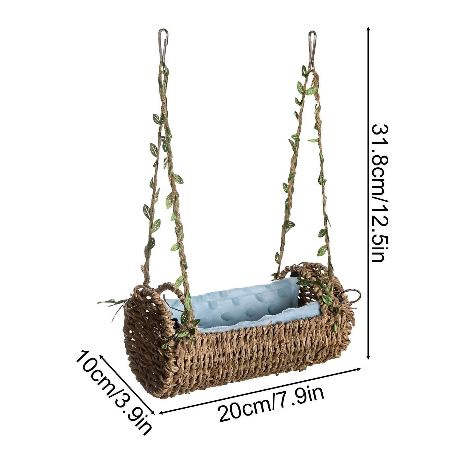Générique Hamac pour Hamster | Anti-Rongeur, Aéré et Suspendu pour Enrichissement,Balancelle pour Hamster avec Tapis Amovible | pour Cochon d'Inde, Lapin Nain, Chinchilla, Gerbille