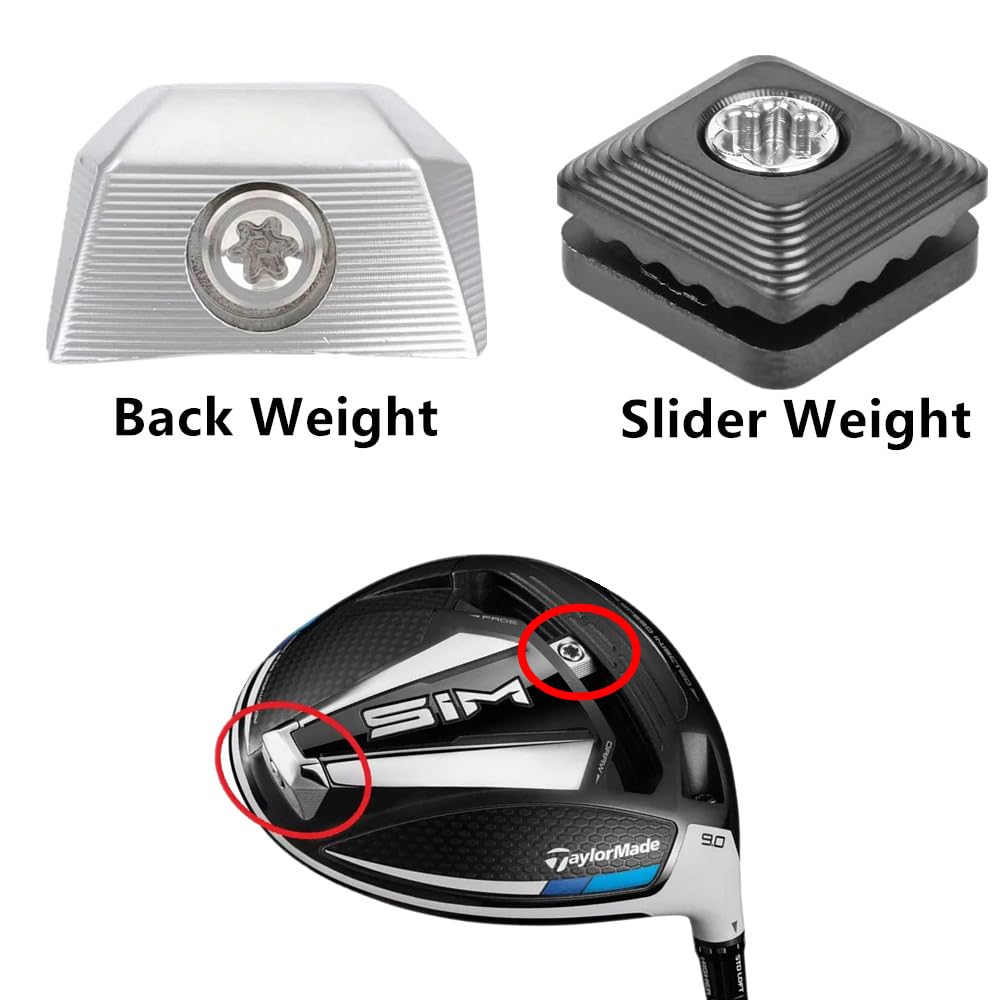 Golf Club Head Compatible with Taylormade SIM Driver Slider/Back Weight 1pcs (Back Weight,21g)