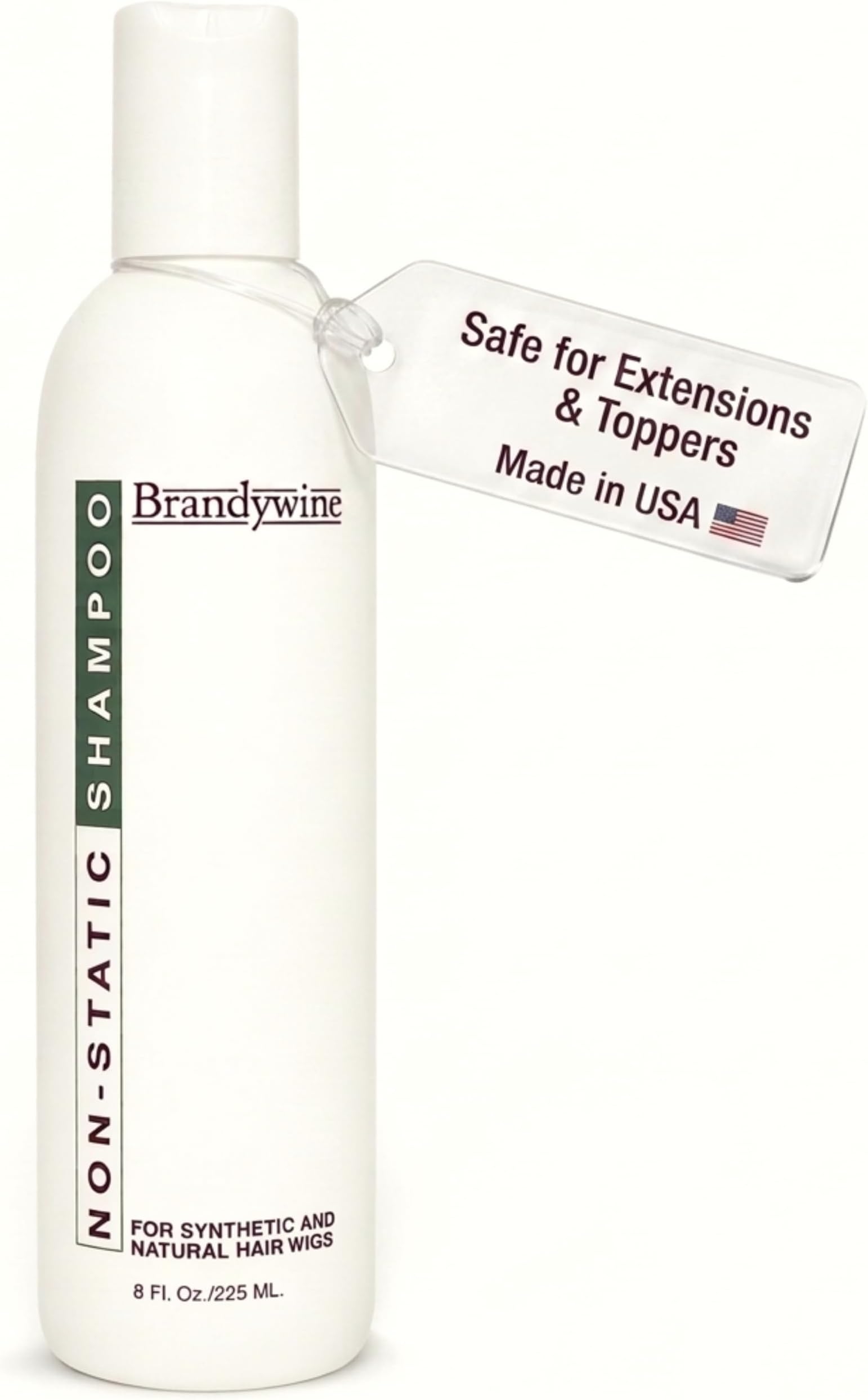 Non Static Shampoo for Synthetic & Human Hair Wigs, Hairpieces - 8 Fl Oz