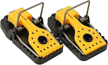 Mouse Traps, 2 Pack Heavy Duty Reusable Rat Traps that Kill Instantly, High Sensitive Rat Catcher UK, Safe and Effective Rodent Trap for Indoors and Outdoors, Easy Set-up and Clean