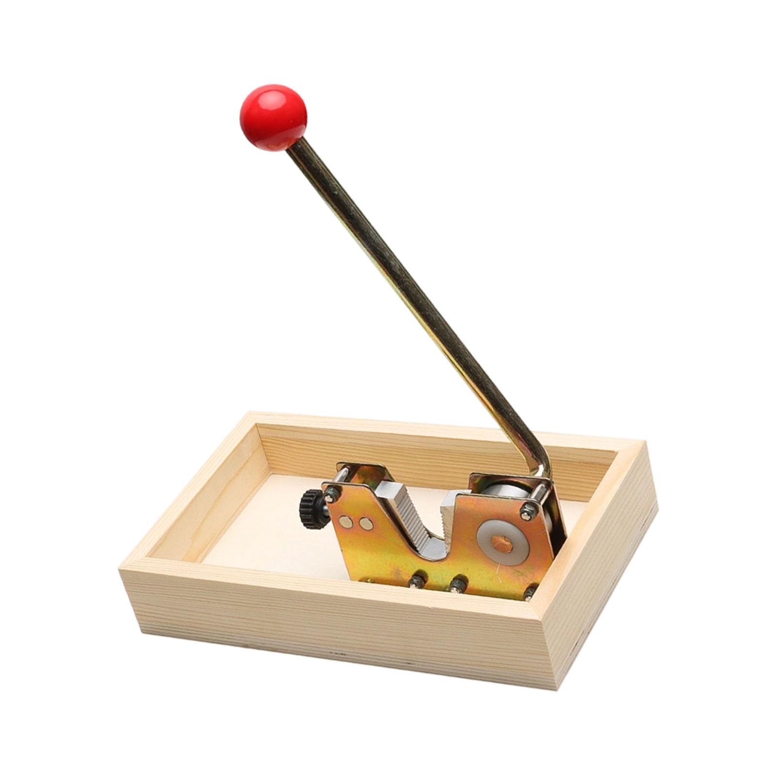 Casse-Noix en métal avec Bords Lisses, Base en Bois, Dispositif de décorticage Polyvalent pour Divers ustensiles de Cuisine, Casse-Noix Pratiques pour Noix, Noix de Macadamia