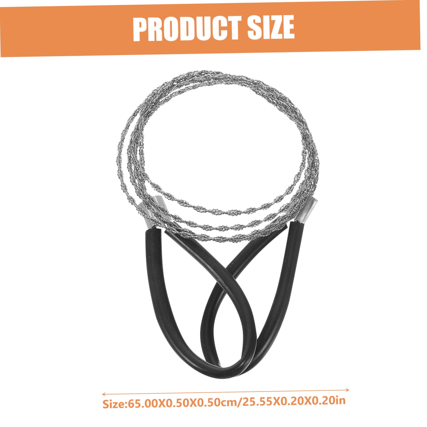 Parliky Rope Chainsaw Emergency Survival Chainsaw Wire Saws for Outdoor Compact Tool Set