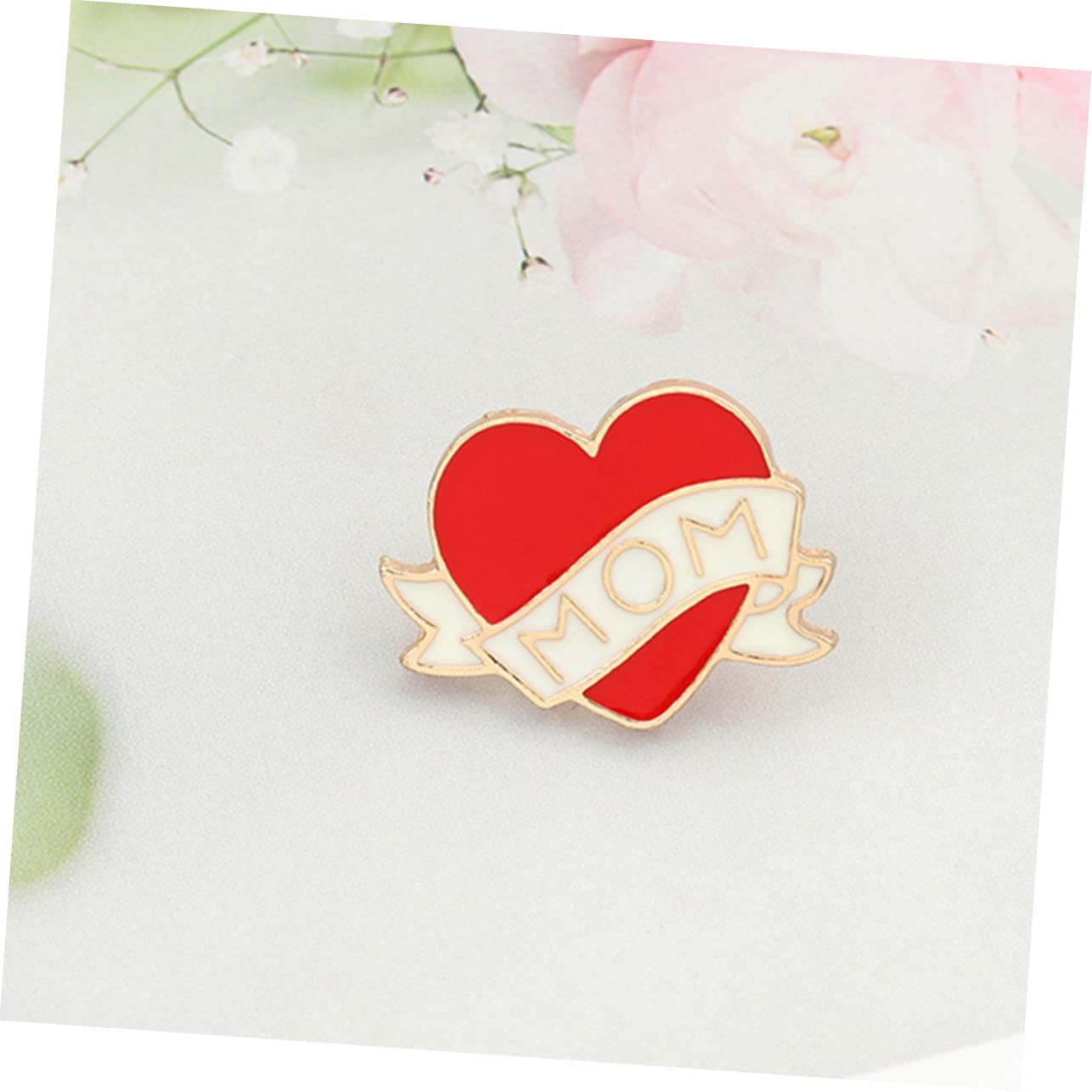 Liebes Brosche Muttertag Emaille Mütter Webstuhl Boutonniere Für Männerhochzeit Abs Legierungsbroschen Herzförmige Broschen Rucksackstift Brosche Mit Herz Rot