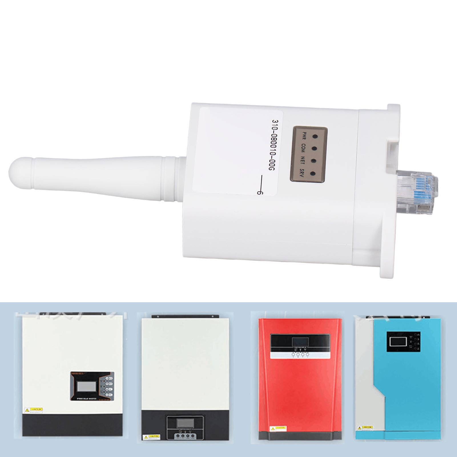 Modulo WiFi Wireless, Materiale ABS, Interfaccia RS232, Corrente 800 MA, Ideale per Sistemi di Gestione dell'energia Solare