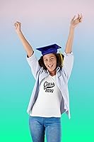 Vista 4 de Graduation Iron On Transfer, Class of 2030 Shirt Decal, HTV Graduate Patch, Pick Size Color (Black)