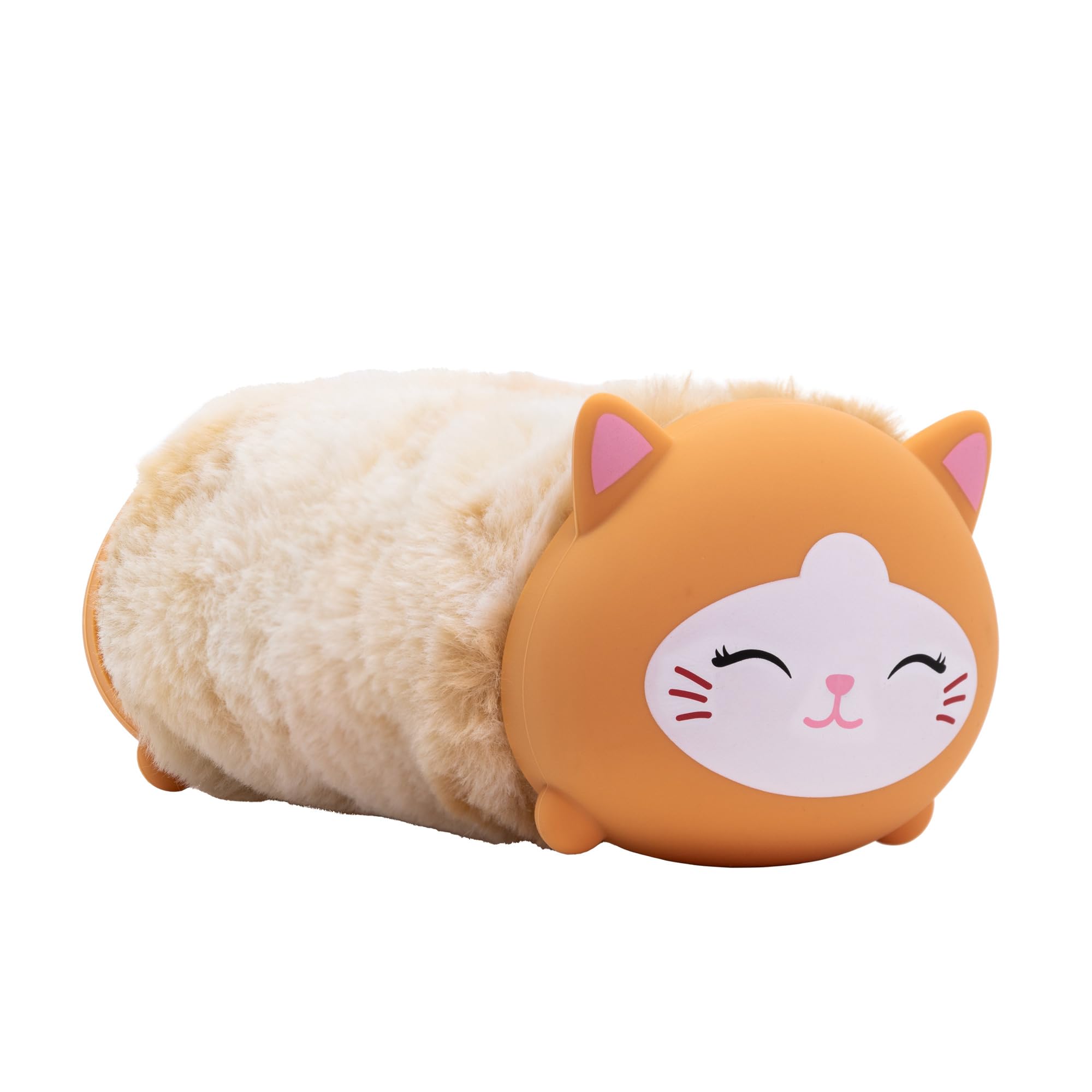 Idena - Fluffy Cat Pencil Case with Zip, Approx. 22 x 8 x 8 cm in Beige