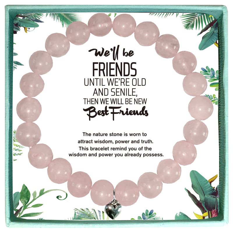 Pulsera friendship para mujeres y compañeras ideal como regalo de cumpleaños rosa