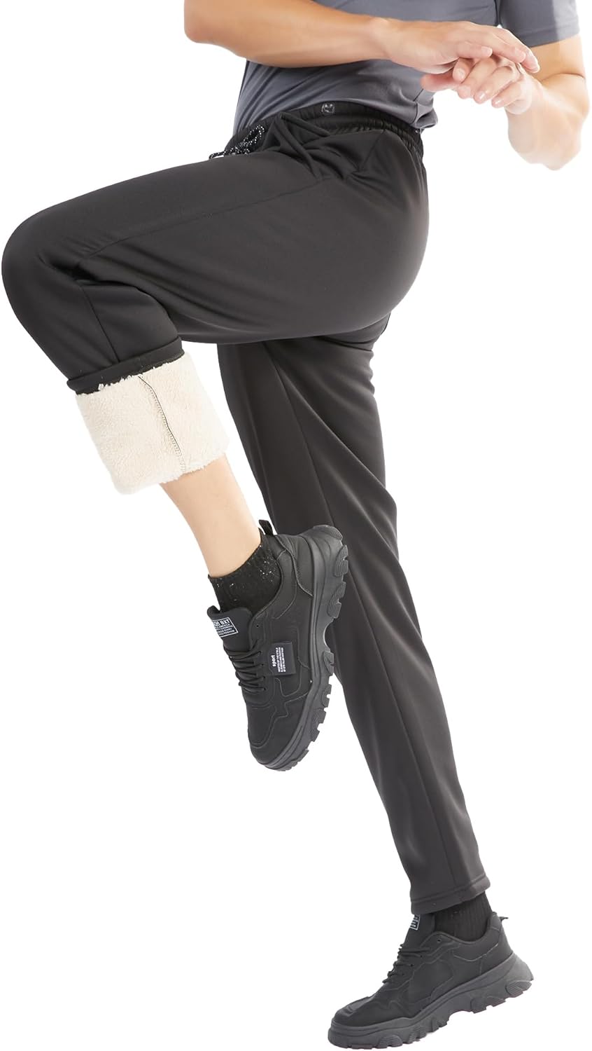 ZITY Men's Thick Fleece Winter Pants Heavyweight Warm Sherpa Lined Athletic Jogger Sweatpants with Pockets - Image 7