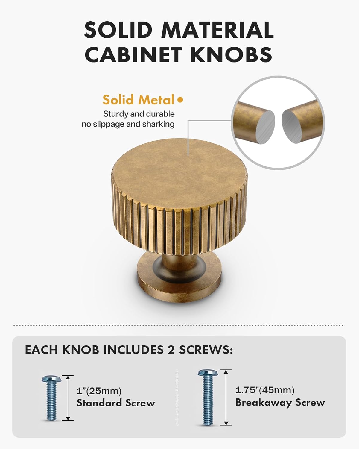 10 Pack Vintage Antique Cabinet Knobs Kitchen Brass Cabinets Knobs for Dresser Drawer Pulls Cupboard Hardware CK0083