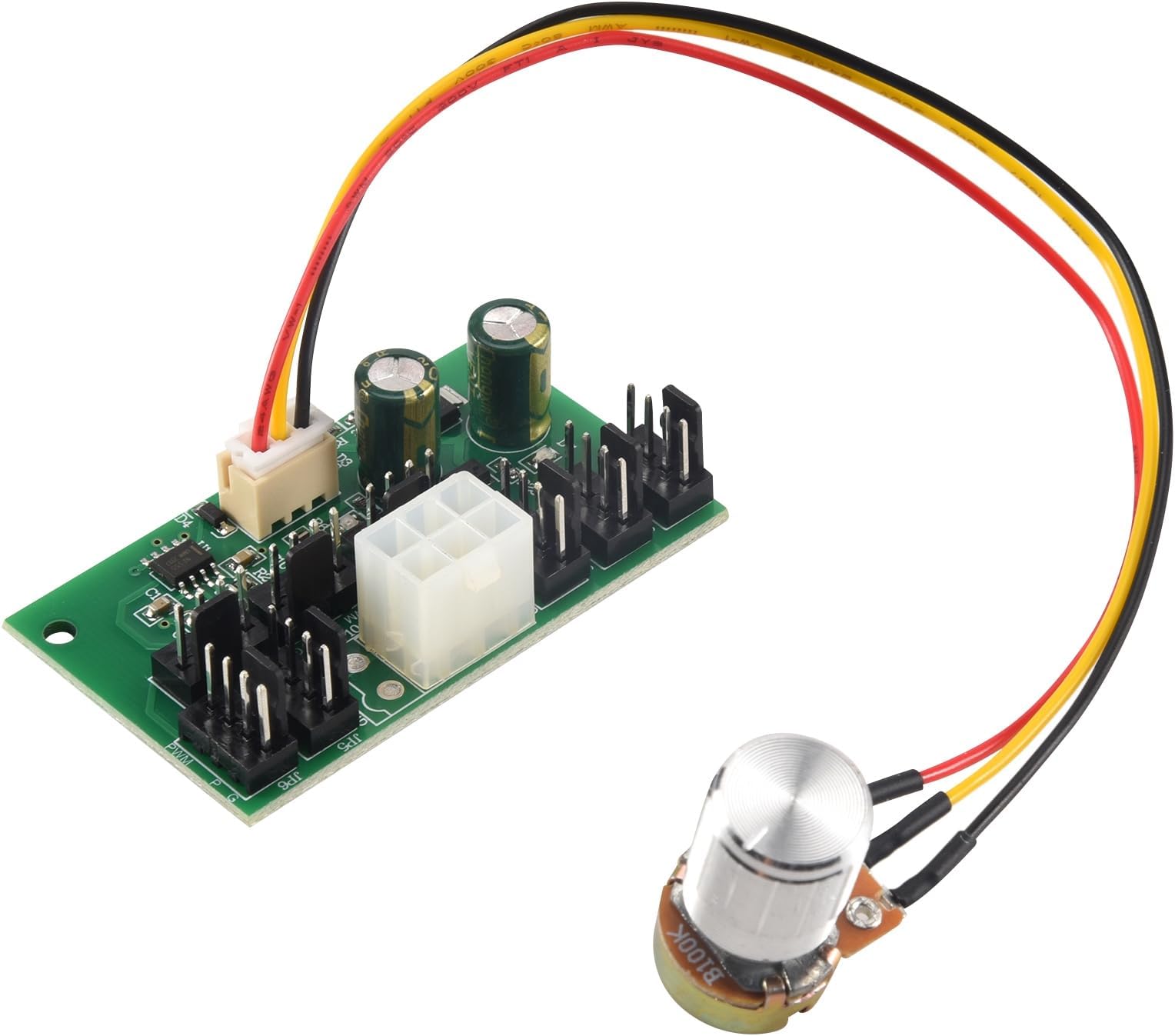 1Pcs Computer Case Miner Fan Speed Controller 8-Channel Fan Hub PWM High-Power Violent Fan Controller DC12V