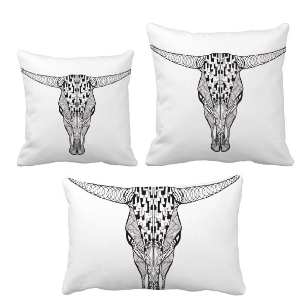 Housse de coussin à motif de vache pour une décoration de canapé cocooning