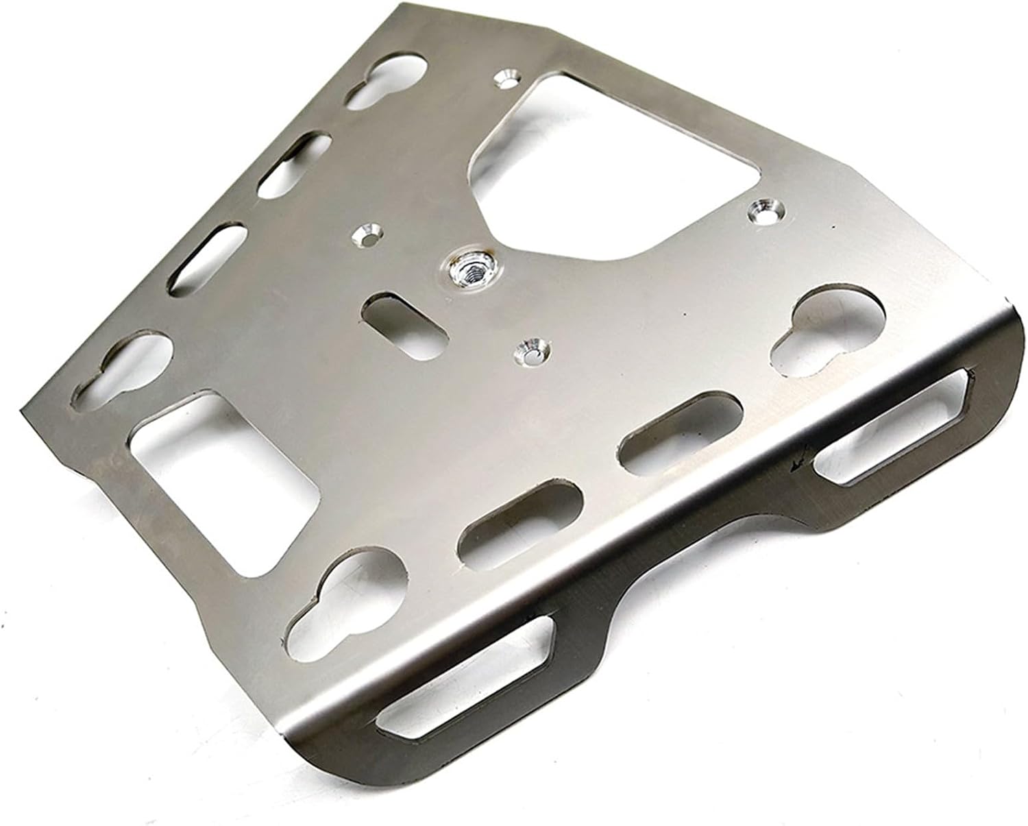 Compatible with Royal Enfield Himalayan 450 2024 Motorcycle Rear Luggage Rack Cargo Carrier Rear Tail Storage Rack CNC Alloy Top Case Holder Support Bracket Motorcycle Accessories, Chrome
