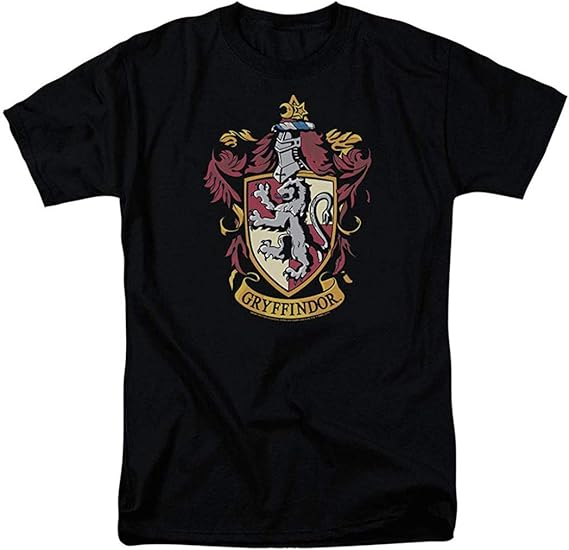 Amazon Cumentate Harry Potterハリーポッターホグワーツグリフィンドールロゴメンズショートファニーtシャツ半袖 S 4l Tシャツ カットソー 通販