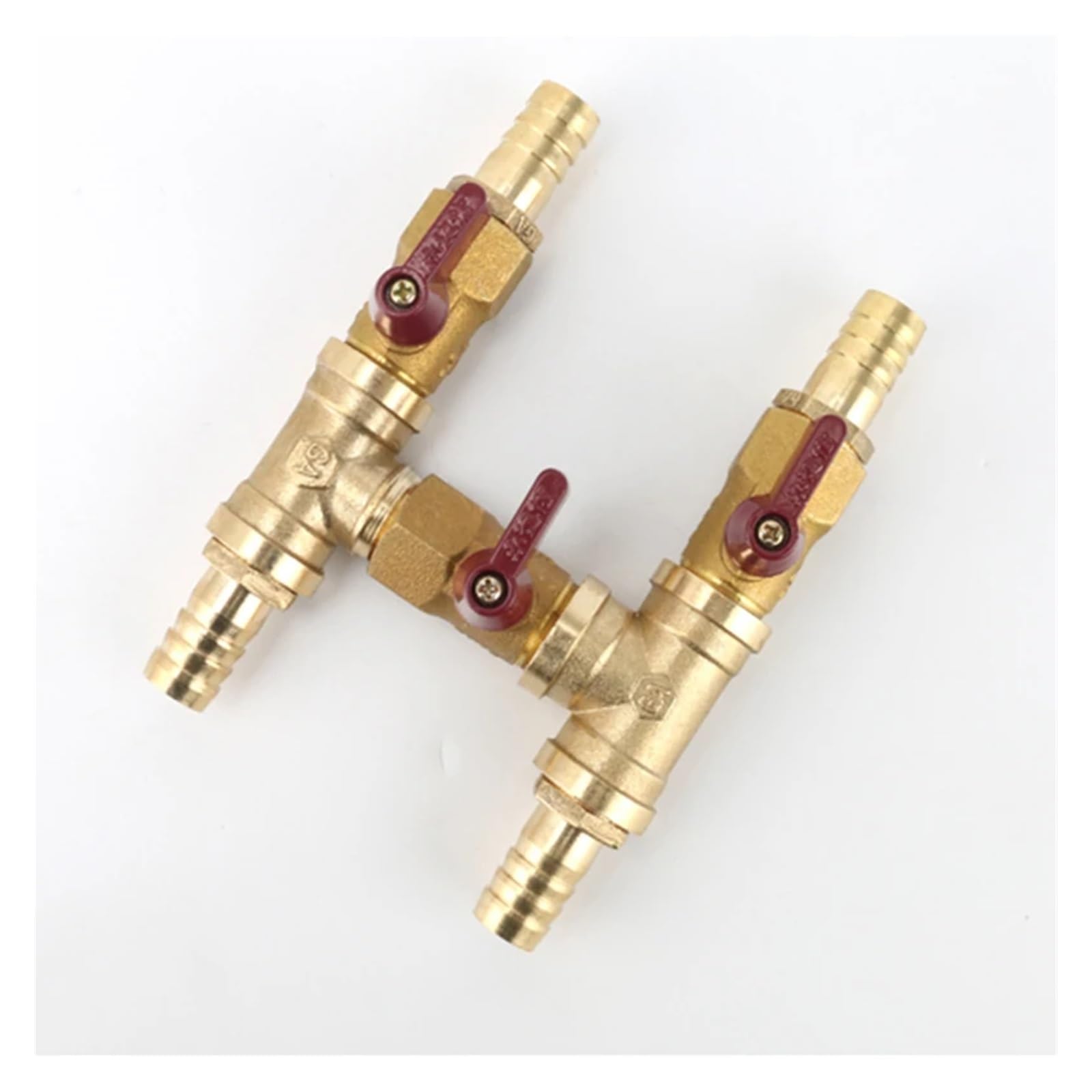 ZHGUIMING Zawór Zawór 4-drogowy Zawór klimatyzacji samochodowej 16mm 19mm Zawór modyfikacji samochodu(H 16mm)