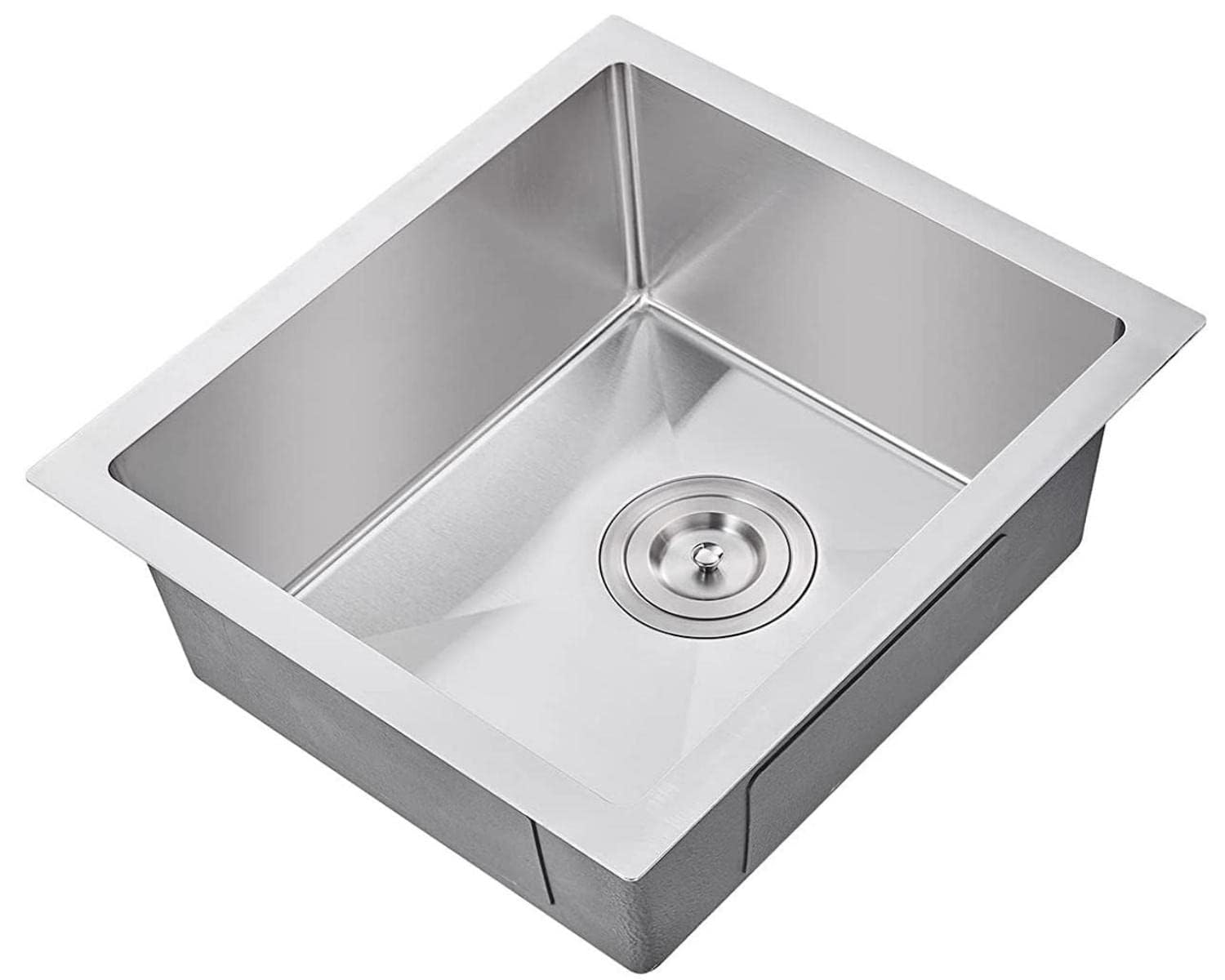 Amazon.co.jp: MESIDA 15インチ シングルボウル キッチンシンク SUS304