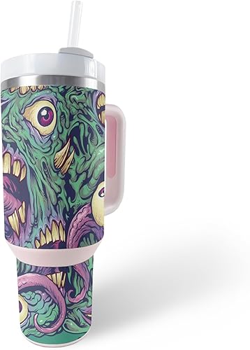 Vista 16 de MightySkins Skin - Vaso de vinilo compatible con Stanley The Quencher H2.0 FlowState de 40 onzas, DRT, protectora, duradera y única, fácil