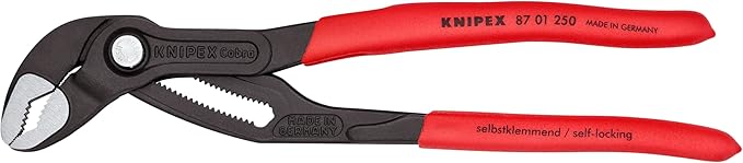 KNIPEX Tools Cobra Water Pump Pliers, 10 inch, red