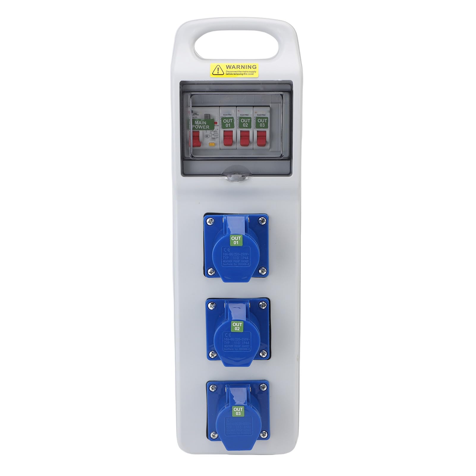 Outdoor Power Distribution Box, Portable Electrical Breaker,