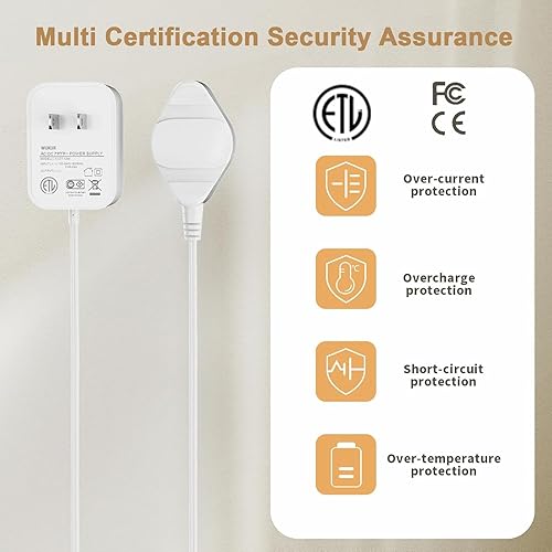 Miniatura 6 de WUKUR Cargador de repuesto para Waterpik Water Flosser Magnetic Charger Cord compatible con Waterpik WP-560 WP-562 WP-563 WP-567 WP-569 WP-580