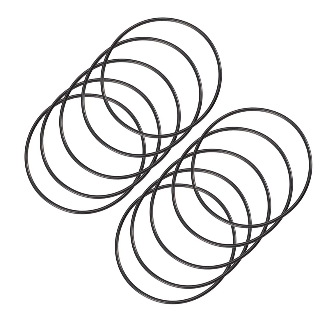 10 Pezzi O-Ring In Gomma Nitrile 50x47x1.5mm - Guarnizioni Meccaniche Per Idropulitrici, Pompe, Neri - Foto 3