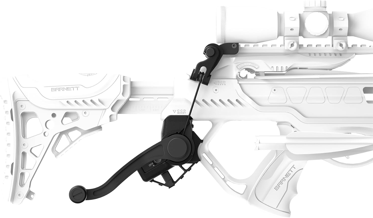 Barnett Crank Cocking Device for Crossbow, Ambidextrous, Easy Installation, Reduce Cocking Resistance by 93%, Tactical, Black