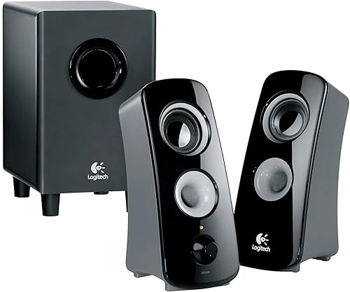 Miniatura 1 de Sistema de altavoces Logitech Z323 (restaurado certificado), Negro