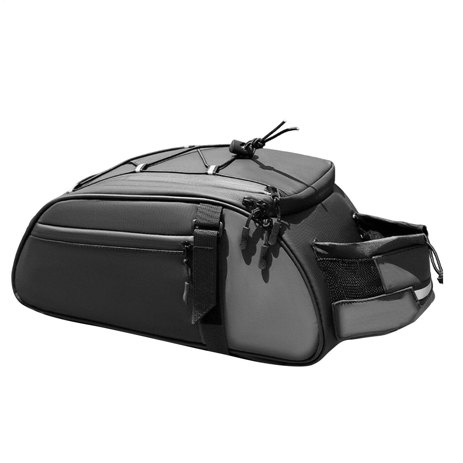 Borsa Posteriore Per Bici Borsa da Portapacchi 8L per Ciclismo | Organizzatore Regolabile per Sella con Tasche per Telefono Chiavi Attrezzi