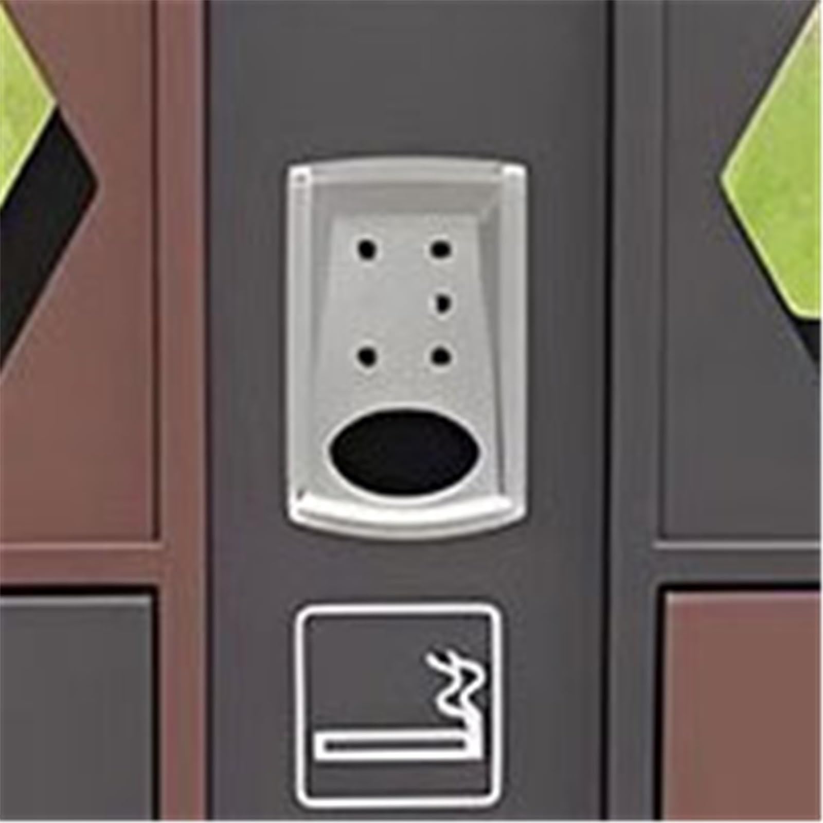 Papelera de Reciclaje Cubo de Basura de Doble Caja Contenedor de Basura de Acero for Exteriores