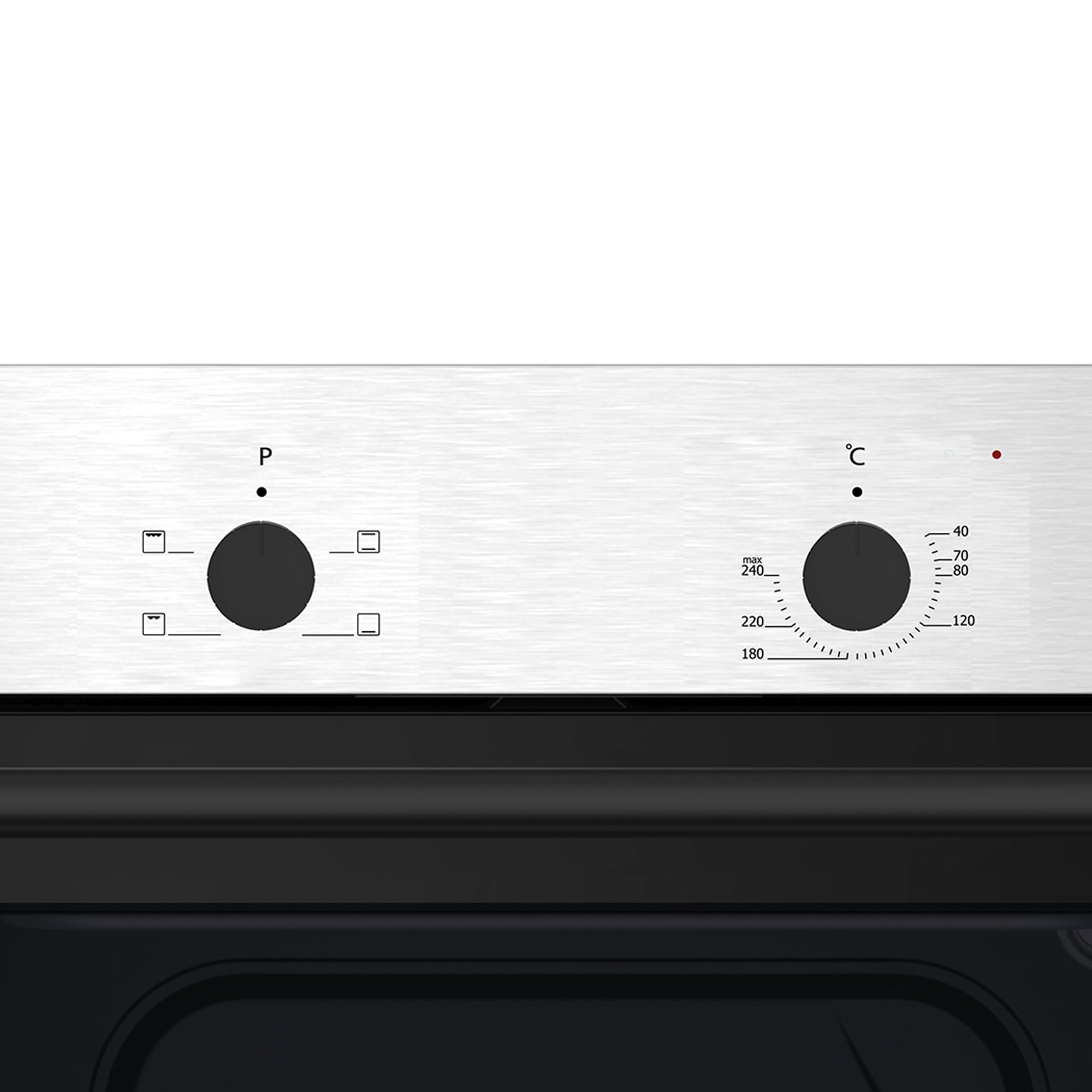 Edesa Horno Estático EOE-5010 X/A, 62 Litros, 4 Programas de Cocinado, Esmalte ETC Fácil Limpieza, Puerta de Cristal Negro, Panel de Control, Acero Inoxidable, Color Negro