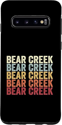 Miniatura 1 de Galaxy S10 Bear Creek Pennsylvania Bear Creek PA - Funda de texto retro vintage