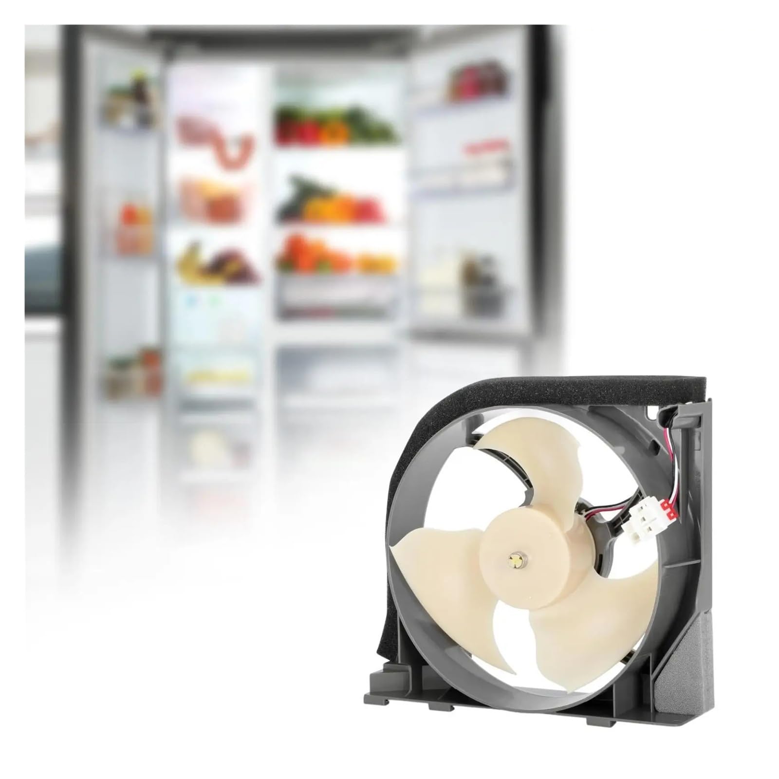 Generico Motor de ventilador, compatible con, DA97-15765A DA97-15765C | Conjunto de repuesto completo con referencia cruzada DA97-12842A for circulación de refrigeración interna del refrigerador.