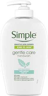 Simple Kind to Skin Gentle Care UK’s #1 facial skin care brand* Handwash hard on germs, gentle on hands 6 x 250 ml