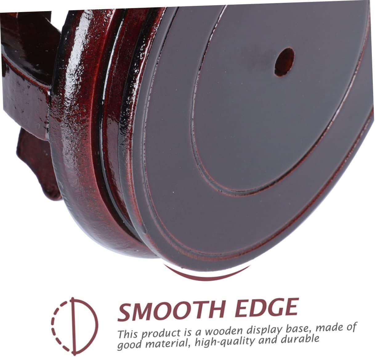 Wood Display Base for Flower Pots and Vases Round Decorative Stand for Home Decor Elegant Wooden Teapot Holder Desktop Ornament Rack Versatile Indoor Use Stable Support