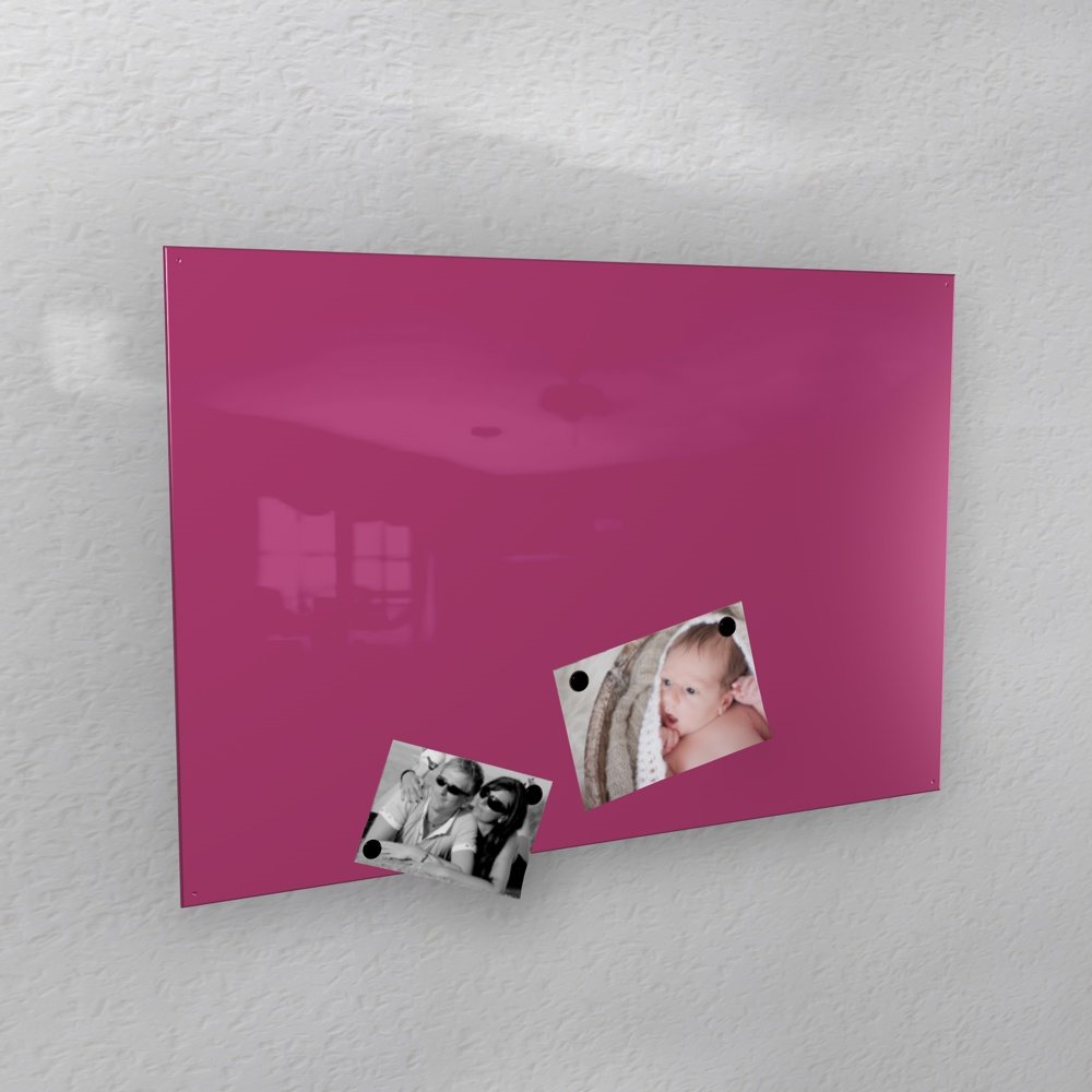 Magnetwand - Pink/Rosa Glänzend RAL 4010 Telemagenta Hochglanz - 4 Verschiedene Größen Verfügbar: 40 x 60 cm ; 50 x 80 cm ; 60 x 90 cm ; 50 x 110 cm (60 x 90 cm) - Metall