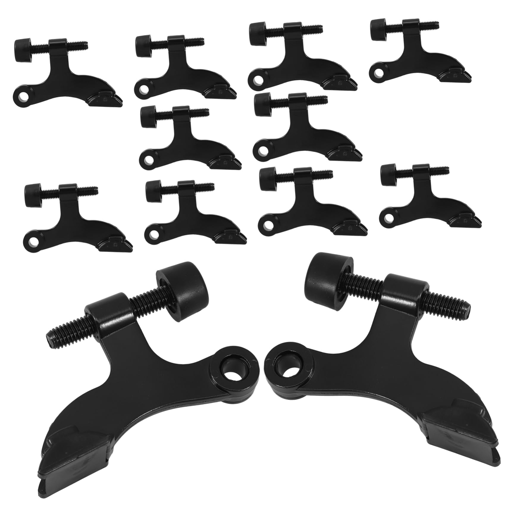 12 Piezas Tope de Puerta Ajustable, Engrosado con Revestimiento Antioxidante, de Aleación de Zinc Diseño Americano para Mayor Seguridad Hogar | Estilo Americano Engrosado, Recubrimiento Antioxidante, Aplicación Versátil para Montaje Superior