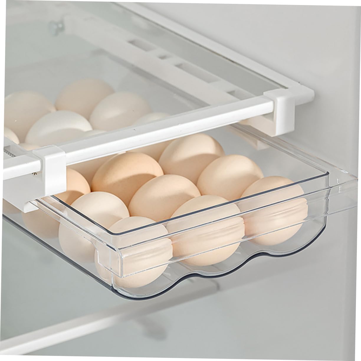 Artibetter Refrigerator Egg Drawer Egg Holder Storage Bin Hanging Organizer Hard-boiled Container Fridge Storage