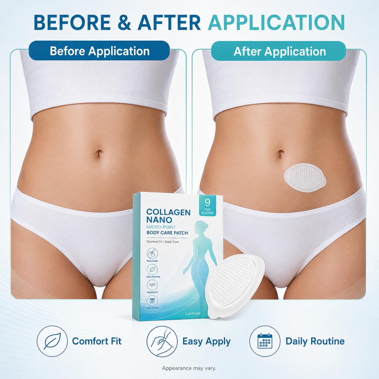 Body Care Patches - Gentle Daily Moisturizing & Nourishing, Lightweight Portable Skincare Patche s for Smooth and Hydrated Skin (16 Patches，4Boxes)