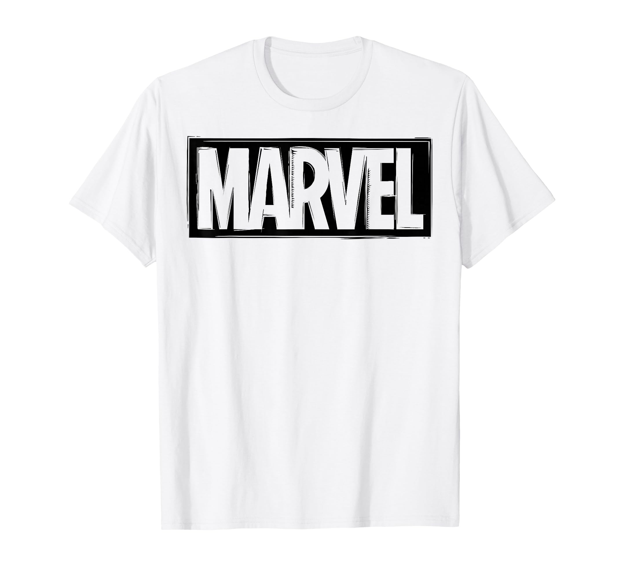 Marvel Woodcut Logo T-Shirt avec imprimé texturé premium et finitions soignées - 2