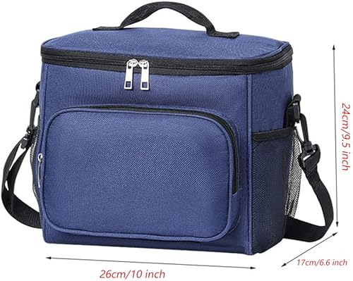 Miniatura 5 de Lonchera Bento para mujereshombres, lonchera aislada, bolsa de almuerzo para adultos, reutilizable, a prueba de fugas, bolsa enfriadora con correa