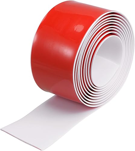 uxcell Tira de transición de suelo autoadhesiva, tira de cubierta de puerta laminada de PVC de 3 pulgadas de ancho para puerta laminada de ancho