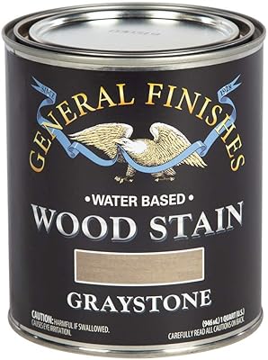 General Finishes Water Based Wood Stain, 1 Quart, Graystone