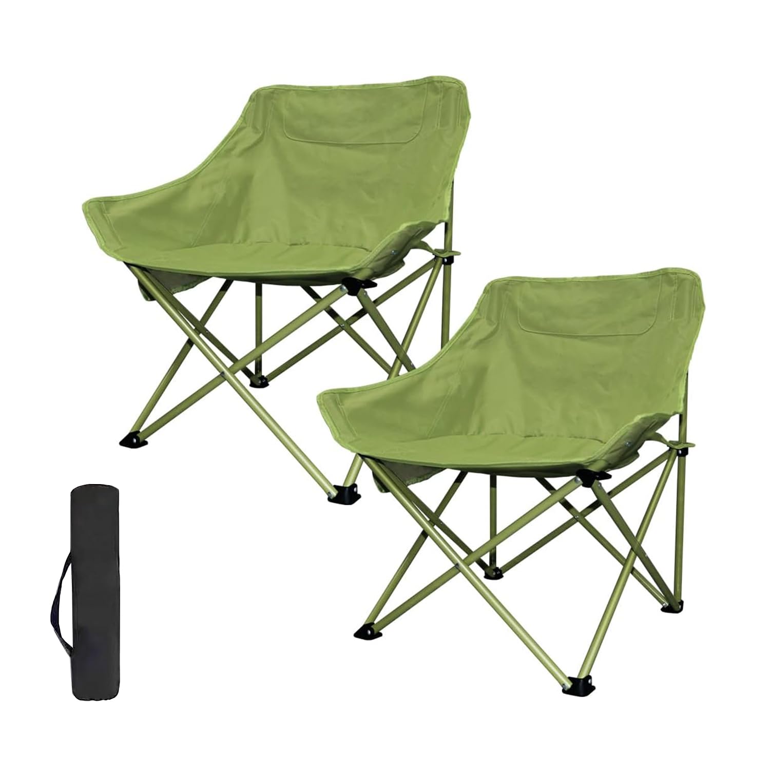 Monirf 2pcs Lightweight Beach Chairs, Thicken 600D Oxford Portable Folding Camping Chairs, Support 120kgs Load, Multi Purpose Picnic Chairs for Outdoor Travel Picnic Hiking Fishing