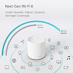 TP-Link Deco AX1800 WiFi 6 Système de mesh (Déco X20) - Couvre jusqu'à 4,000 Ft., Remplace les routeurs et extenseurs Internet sans fil, 4 Ports Ethernet dans Total, supporte Ethernet Backhaul, 2-Pack