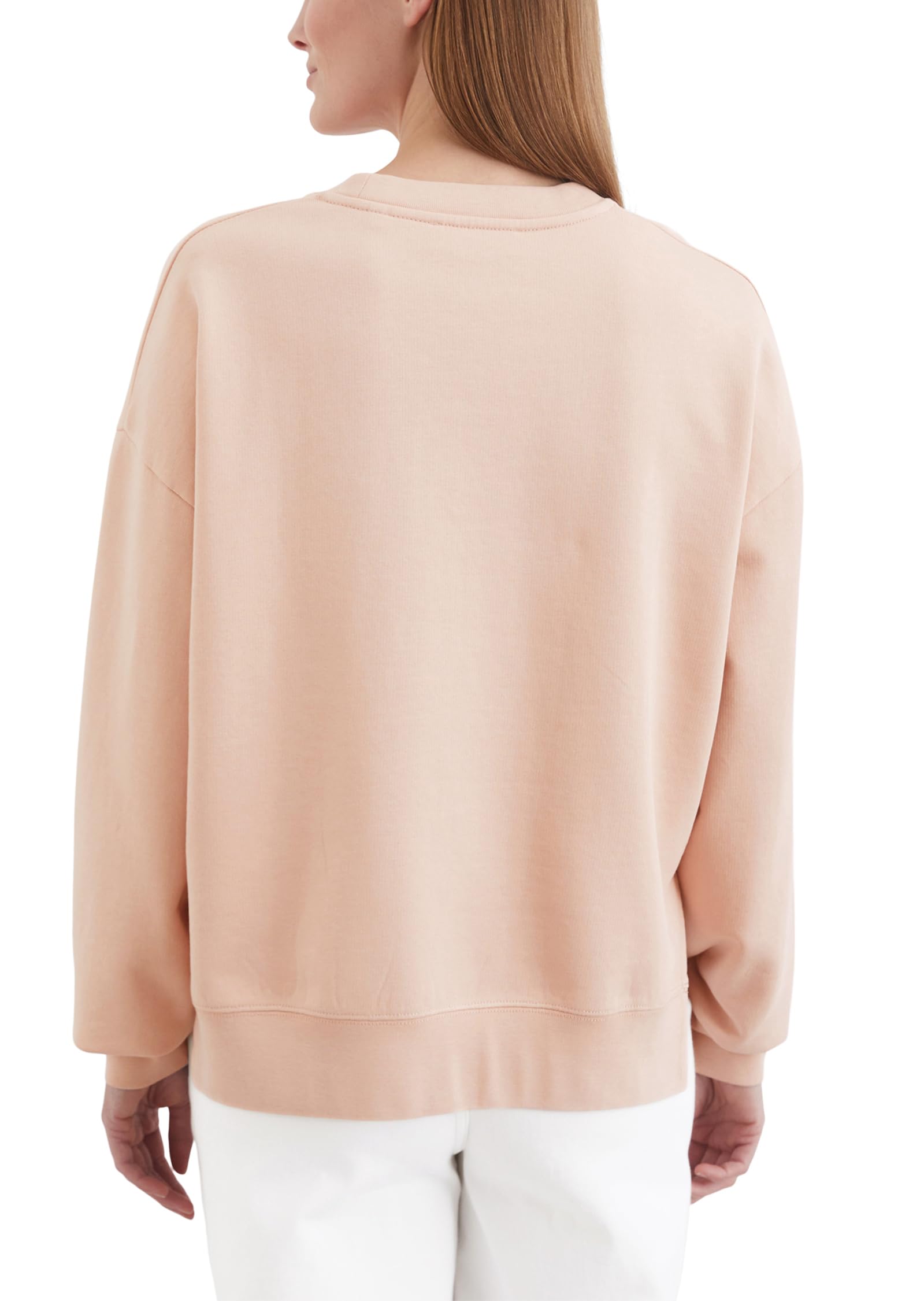 Marc OߴPolo Donna Felpa in Cotone bio con Polsini a Costine