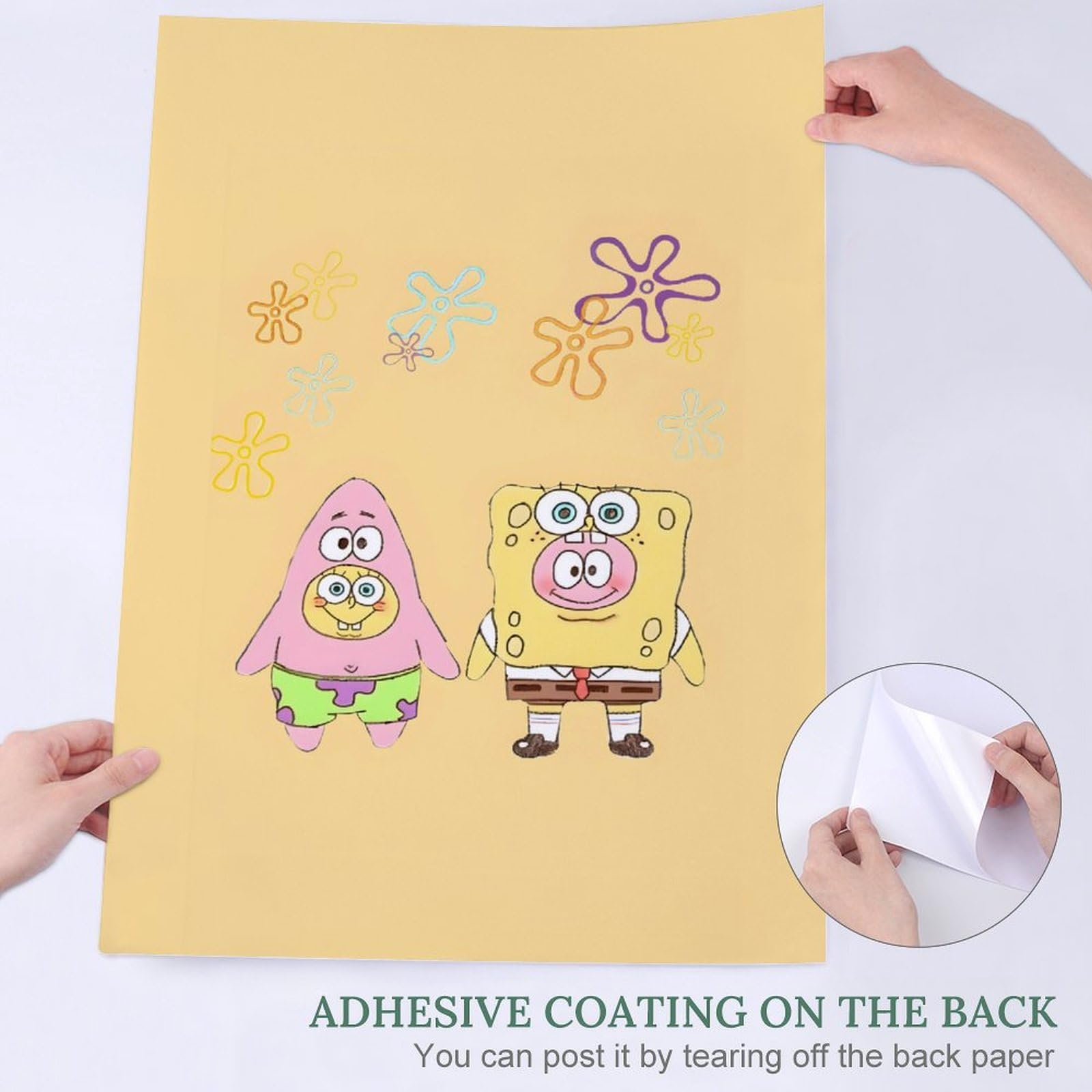 Amazon.co.jp: スポンジボブ ポスター 絵画 インテリア 壁紙用 壁紙