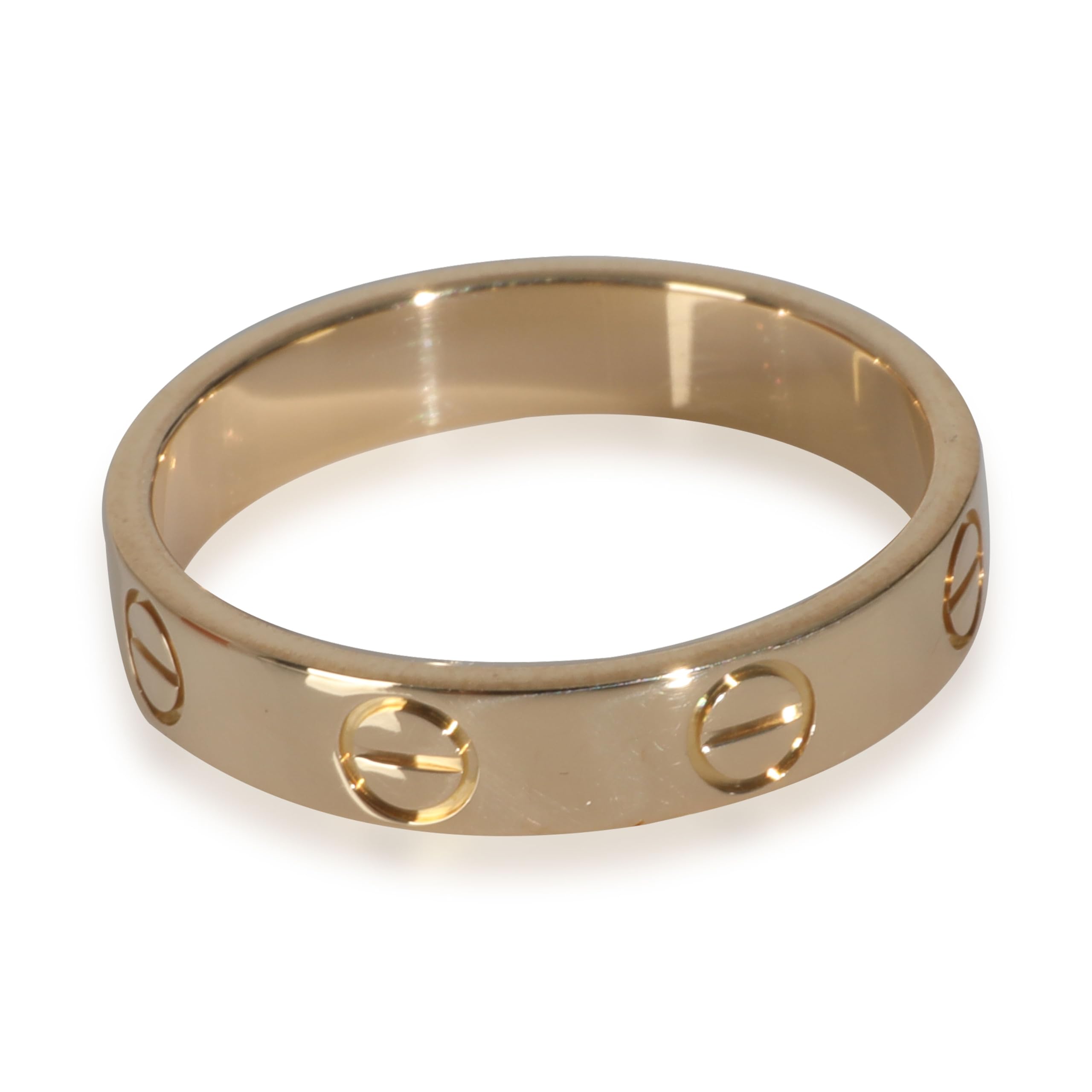 Cartier, Pre-Loved Small Model Love Ring, Yellow Gold, 5.25 US