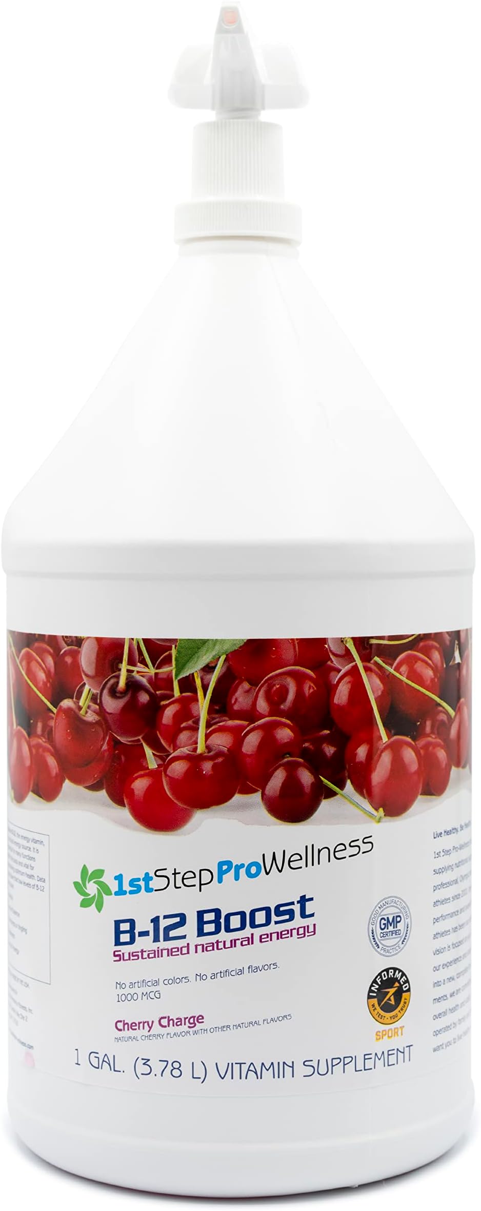 Liquid Vitamin B-12 Cherry Charge 1 Gal (128 fl oz)
